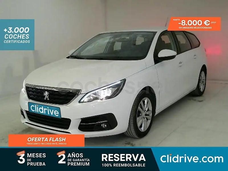 Usado Peugeot 308 SW Active 130 CV (95 kW) 2021 Blanco Familiar