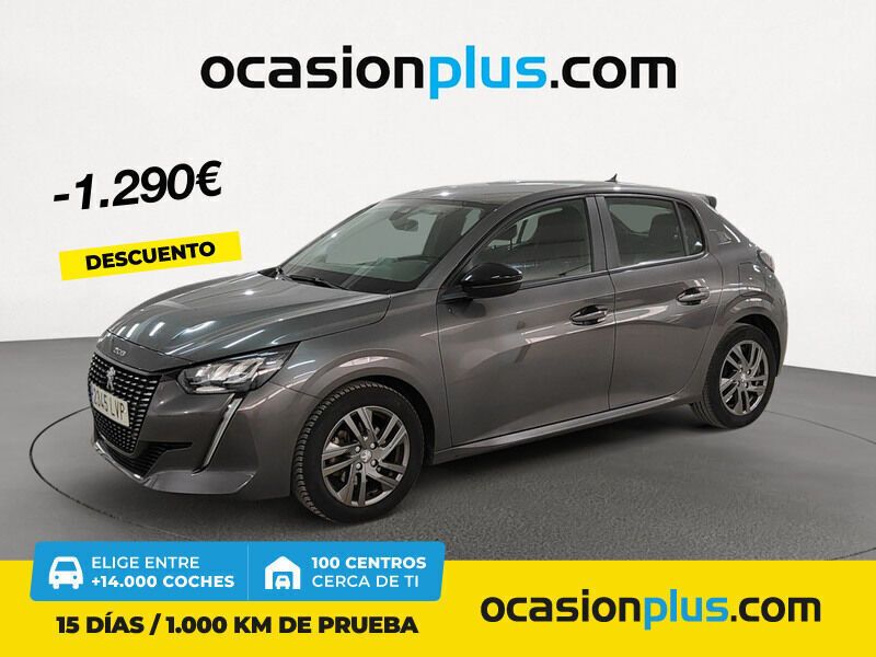 Gris Usado 2021 Peugeot 208 Active Utilitario | 14.200 € (Caro) - Imagen 1/4