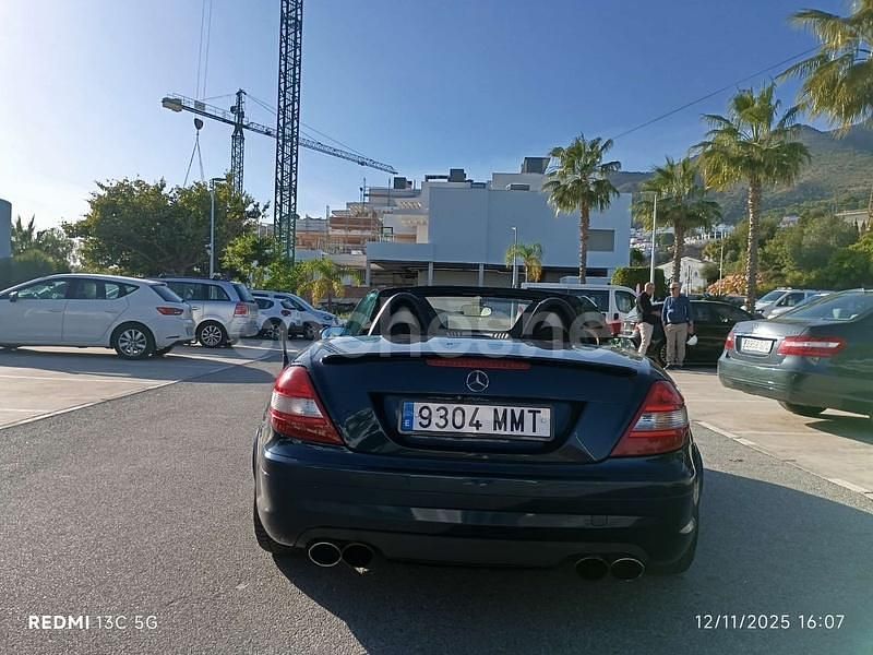 Usado Mercedes SLK350 272 CV (200 kW) 2004 Azul Descapotable