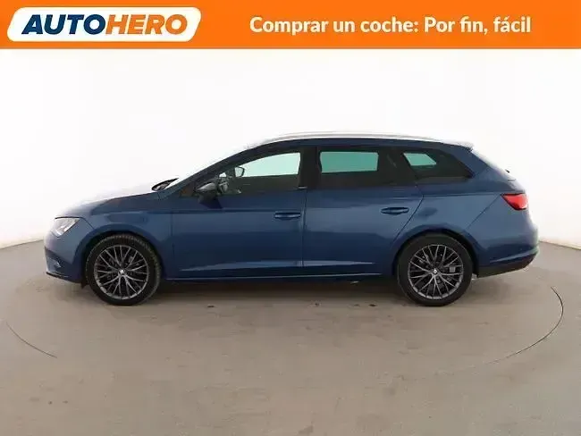 Usado Seat Leon CONNECT 110 CV (80 kW) 2016 Azul Familiar