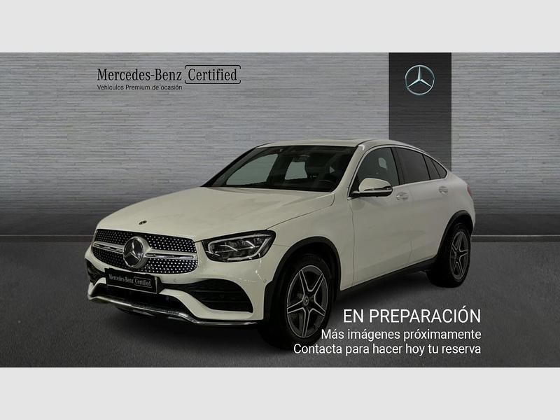 Blanco polar pintura unicolor Usado 2021 Mercedes GLC220 AMG line SUV | 40.990 € (Un poco caro) - Imagen 1/4