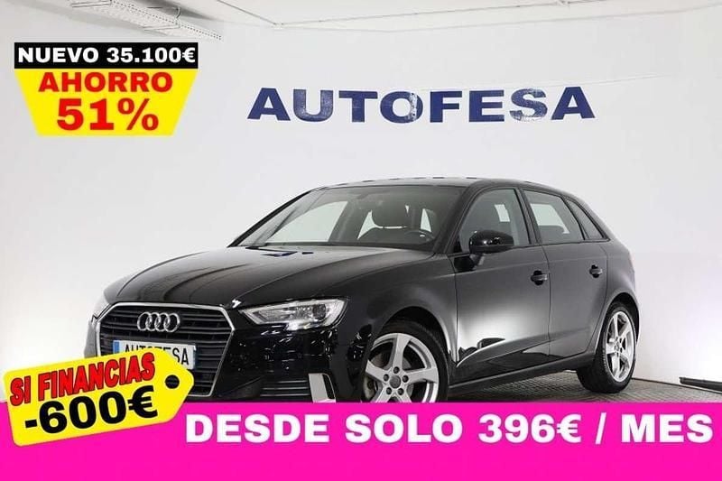 Negro Usado 2018 Audi A3 Sportback Sport Berlina | 17.350 € (Super precio) - Imagen 1/4