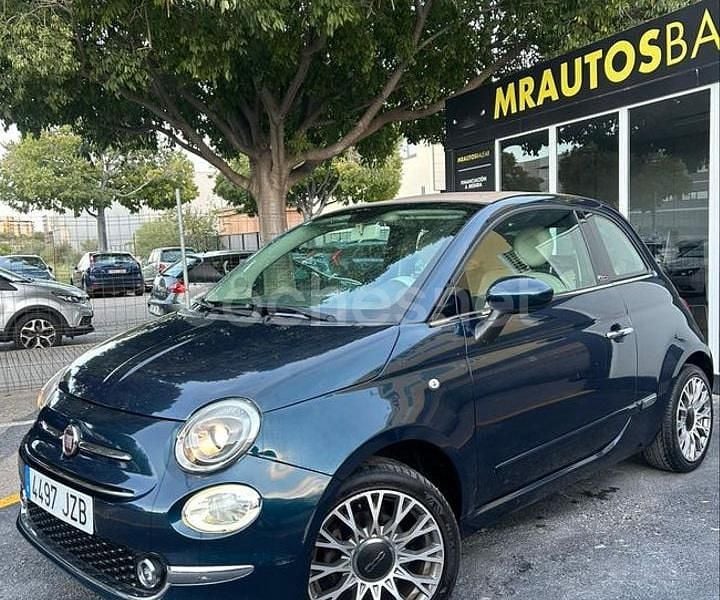 Azul Usado 2017 Fiat 500 Descapotable | 7290 € (Precio justo) - Imagen 1/4