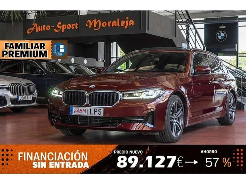 Rojo Usado 2021 BMW 530e Sport Line Familiar | 34.900 € (Precio justo) - Imagen 1/4