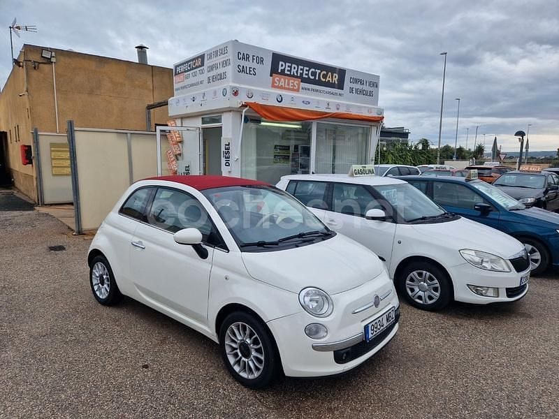 Usado Fiat 500C Lounge 69 CV (50 kW) 2010 Blanco Descapotable