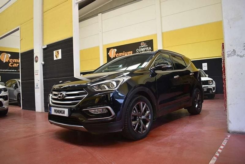 Negro Usado 2017 Hyundai Santa Fe Style SUV | 20.990 € (Precio justo) - Imagen 1/4