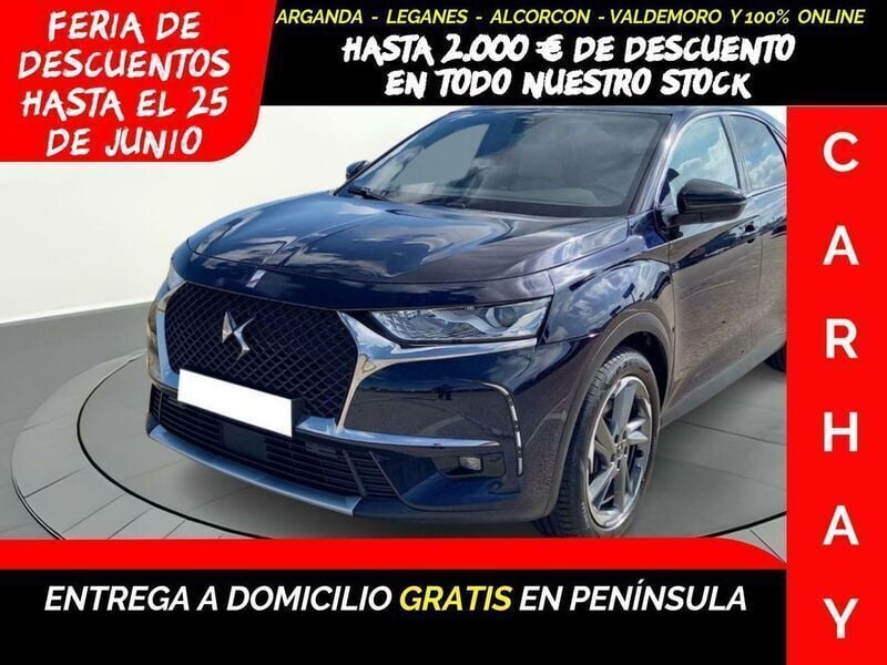 Azul Usado 2021 DS Automobiles DS7 Crossback Rivoli SUV | 24.890 € (Precio justo) - Imagen 1/4