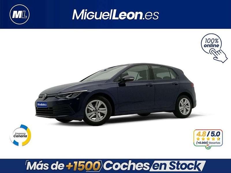 Azul Usado 2021 VW Golf VIII Life Berlina | 16.985 € (Super precio) - Imagen 1/3