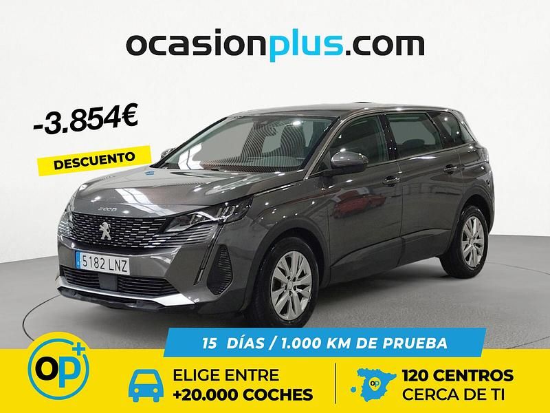 Usado Peugeot 5008 Active 130 CV (95 kW) 2021 Gris Monovolumen