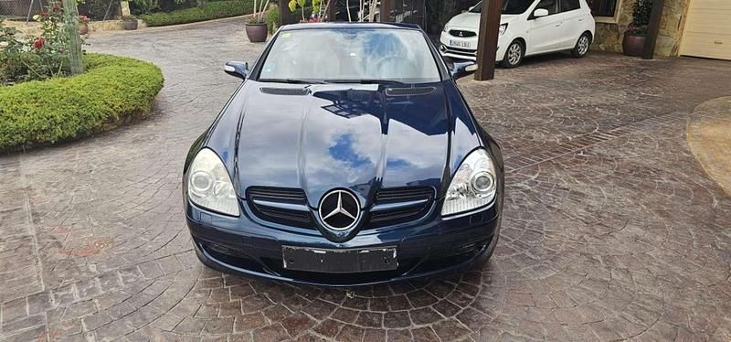 Azul Usado 2008 Mercedes SLK200 Descapotable | 8999 € (Super precio) - Imagen 1/4