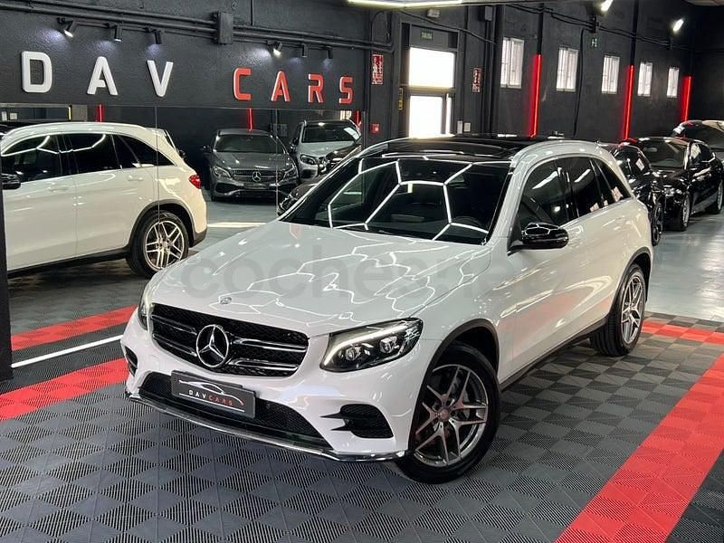 Usado Mercedes GLC220 AMG line 170 CV (125 kW) 2015 Blanco SUV