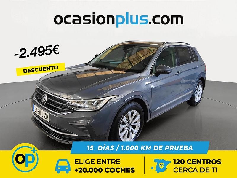 Usado VW Tiguan 130 CV (95 kW) 2022 Gris SUV