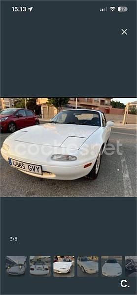 Usado Mazda MX5 115 CV (84 kW) 1992 Blanco Descapotable