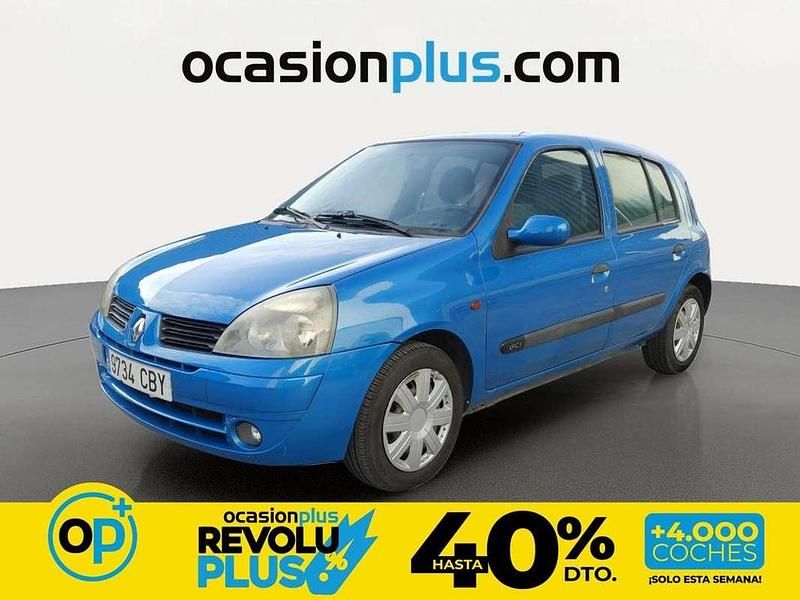 Usado Renault Clio II Expression 64 CV (47 kW) 2002 Azul Utilitario