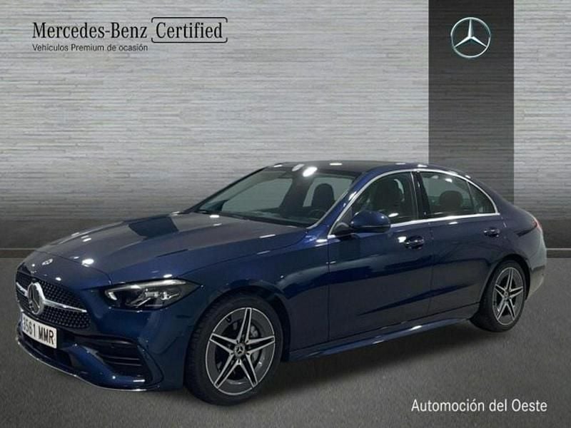 Azul Usado 2023 Mercedes C220 AMG line Berlina | 38.900 € (Precio justo) - Imagen 1/4