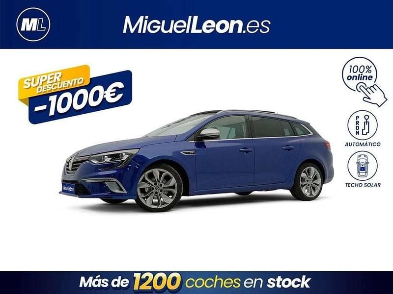 Azul Usado 2018 Renault Mégane GT Line GT-Line Familiar | 11.985 € (Buen precio) - Imagen 1/3