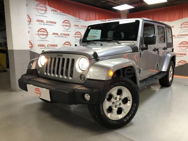 Gris / plata Usado 2014 Jeep Wrangler Unlimited Sahara SUV | 31.900 € (Un poco caro) - Imagen 1/4