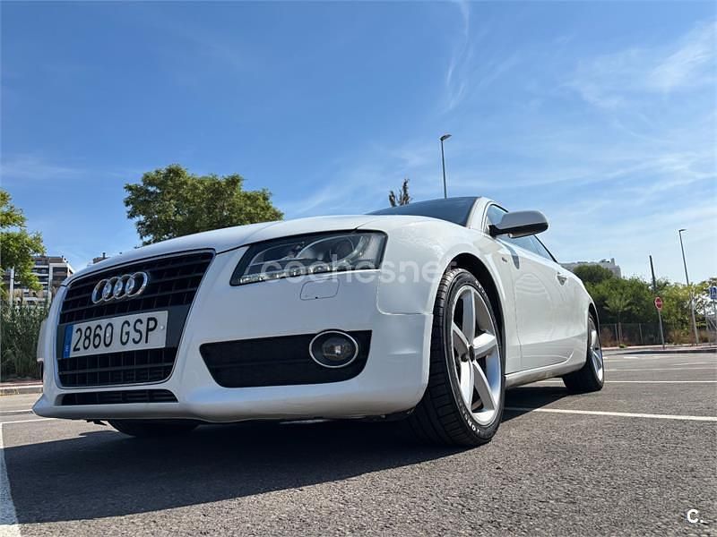 Begagnad Audi A5 S-Line 170 HK (125 kW) 2009 Vit Sportkupé