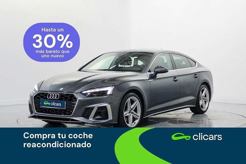 Gris Usado 2021 Audi A5 Sportback S-Line Berlina | 30.490 € (Precio justo) - Imagen 1/4
