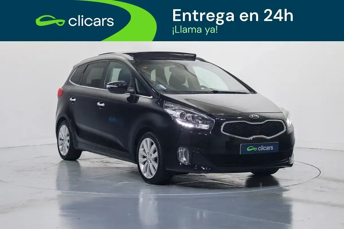 Usado Kia Carens 115 CV (84 kW) 2016 Negro Monovolumen