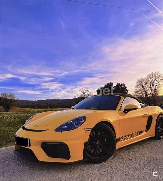 Usado Porsche Boxster Spyder 420 CV (308 kW) 2022 Amarillo Descapotable