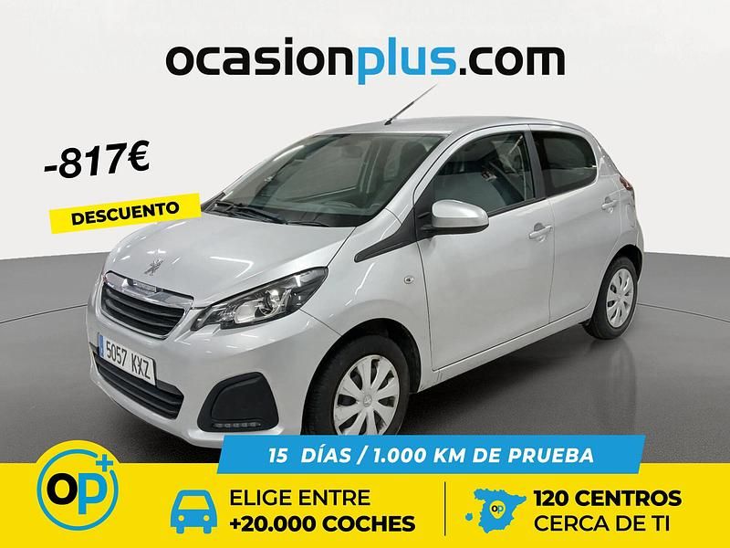 Gris Usado 2019 Peugeot 108 Active Berlina | 8990 € (Precio justo) - Imagen 1/4