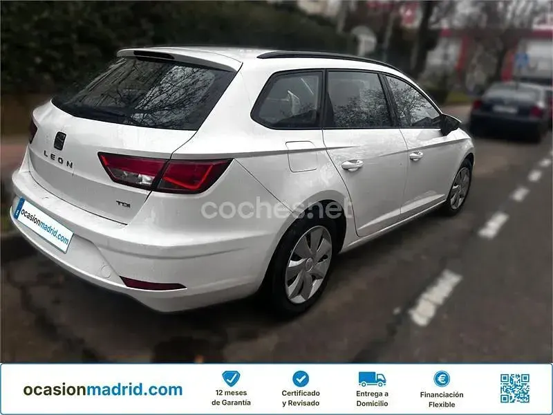 Usado Seat Leon Style 115 CV (84 kW) 2017 Blanco Familiar
