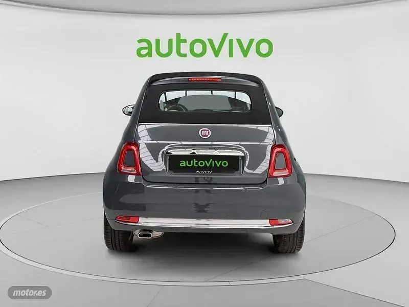 Usado Fiat 500C Lounge 69 CV (50 kW) 2019 Gris Descapotable