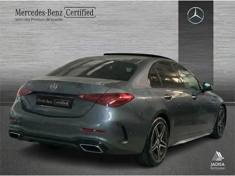 Usado Mercedes C220 AMG line 200 CV (147 kW) 2023 Gris Berlina