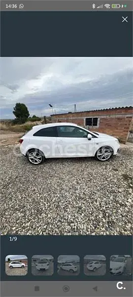 Usado Seat Ibiza SC Style 105 CV (77 kW) 2010 Blanco Utilitario