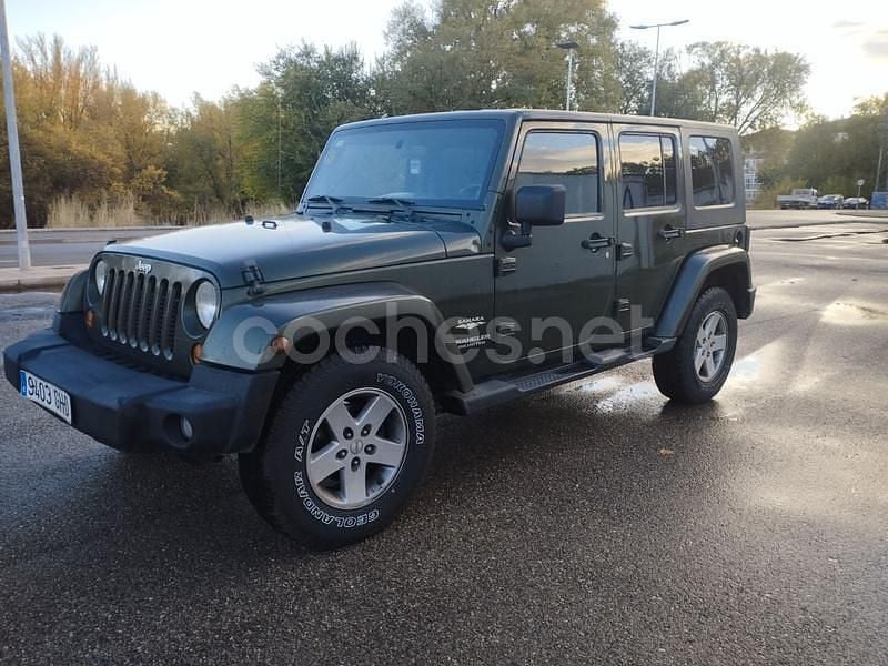 Verde Usado 2008 Jeep Wrangler Unlimited Sahara SUV | 18.900 € (Super precio) - Imagen 1/4