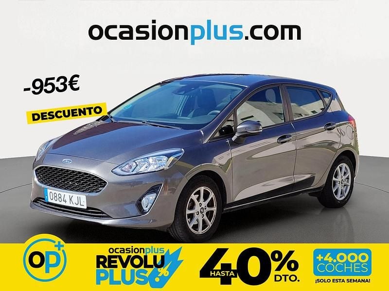 Usado Ford Fiesta Trend+ 85 CV (62 kW) 2018 Gris Utilitario