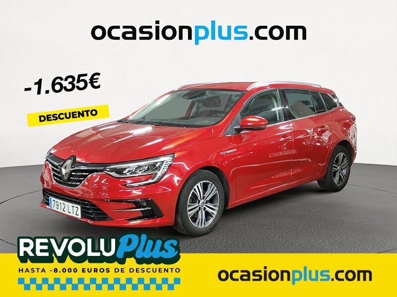 Rojo Usado 2021 Renault Mégane GrandTour Zen Familiar | 17.990 € (Precio justo) - Imagen 1/4
