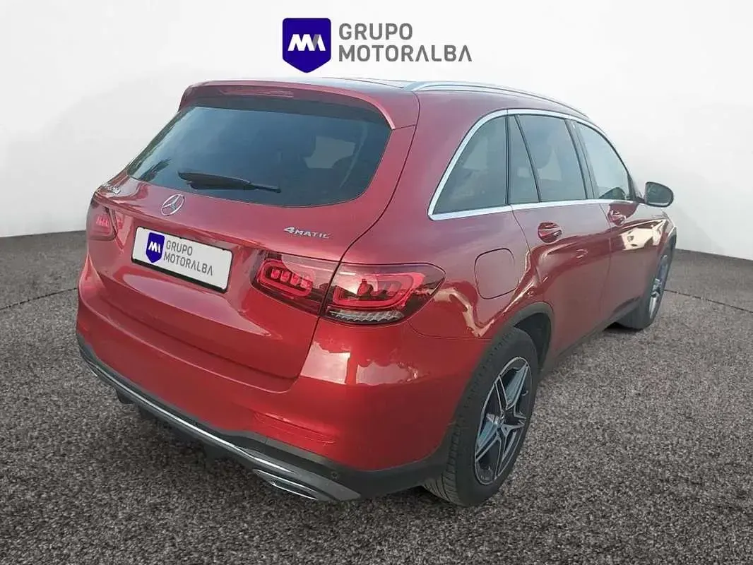 Usado Mercedes GLC220 194 CV (142 kW) 2021 Rojo SUV