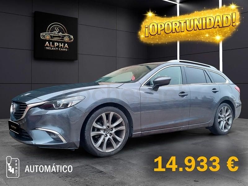 Usado Mazda 6 Luxury 150 CV (110 kW) 2016 Gris / plata Familiar