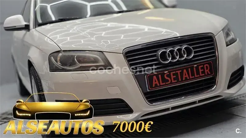 Usado Audi A3 Ambition 160 CV (117 kW) 2009 Blanco Utilitario