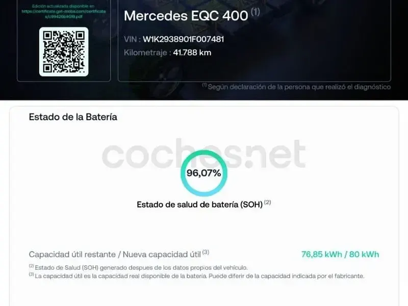 Usado Mercedes EQC400 300 kW (408 CV) 2020 Eléctrico SUV