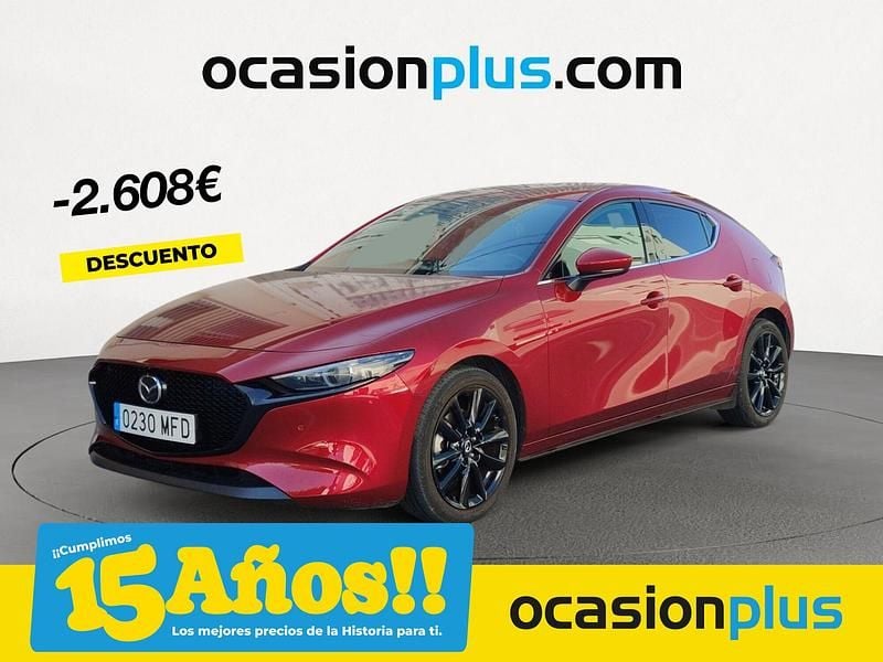 Rojo Usado 2023 Mazda 3 | 28.190 € (Precio justo) - Imagen 1/4