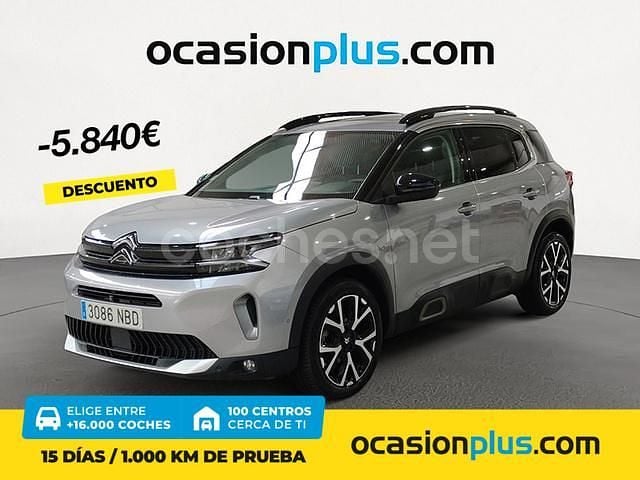 Gris / plata Usado 2023 Citroën C5 Aircross PureTech SUV | 20.690 € (Precio justo) - Imagen 1/4