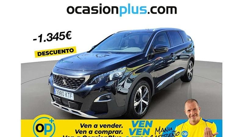 Usado Peugeot 5008 GT-line 131 CV (96 kW) 2019 Negro SUV