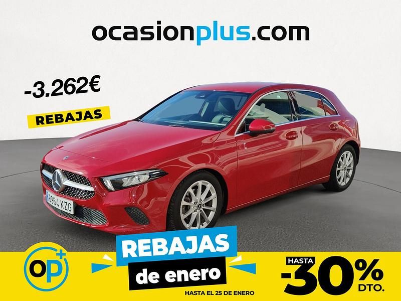 Rojo Usado 2019 Mercedes A180 Berlina | 23.900 € (Precio justo) - Imagen 1/4