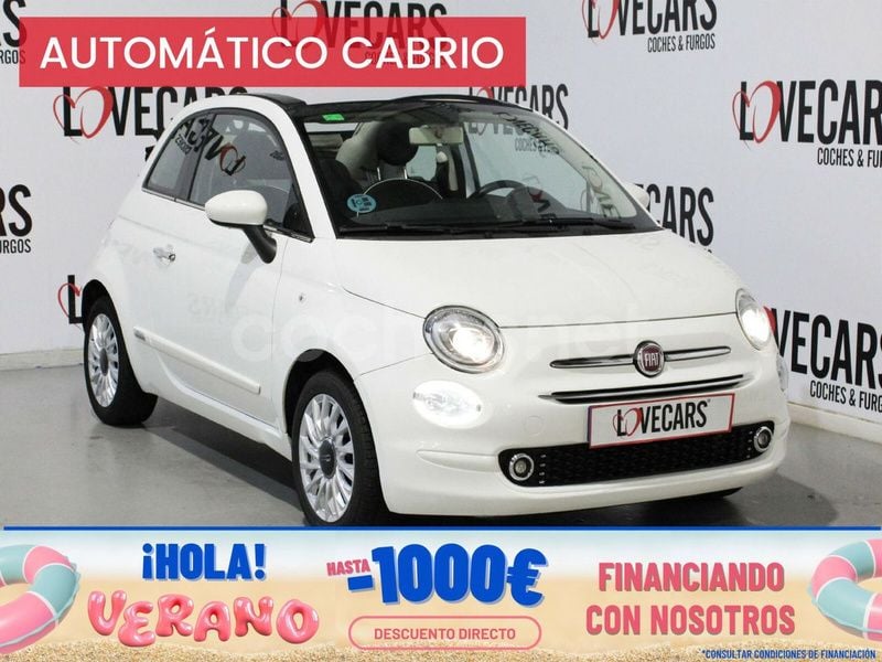 Blanco Usado 2020 Fiat 500C Lounge Descapotable | 12.900 € (Un poco caro) - Imagen 1/3