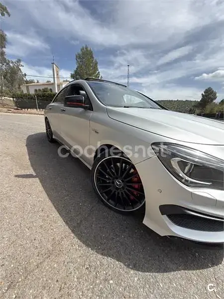 Usado Mercedes CLA45 AMG 381 CV (280 kW) 2016 Gris / plata Coupe