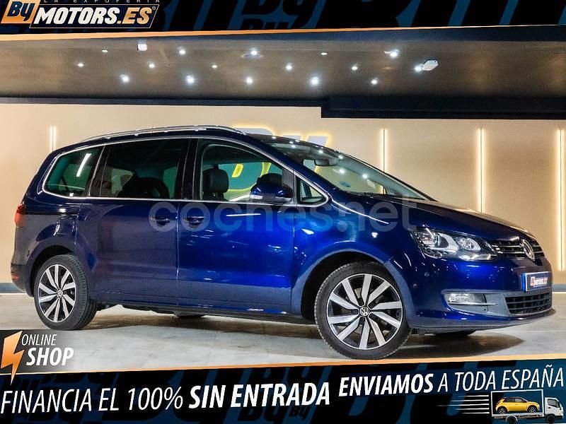 Azul Usado 2019 VW Sharan Sportline Monovolumen | 29.990 € (Buen precio) - Imagen 1/4
