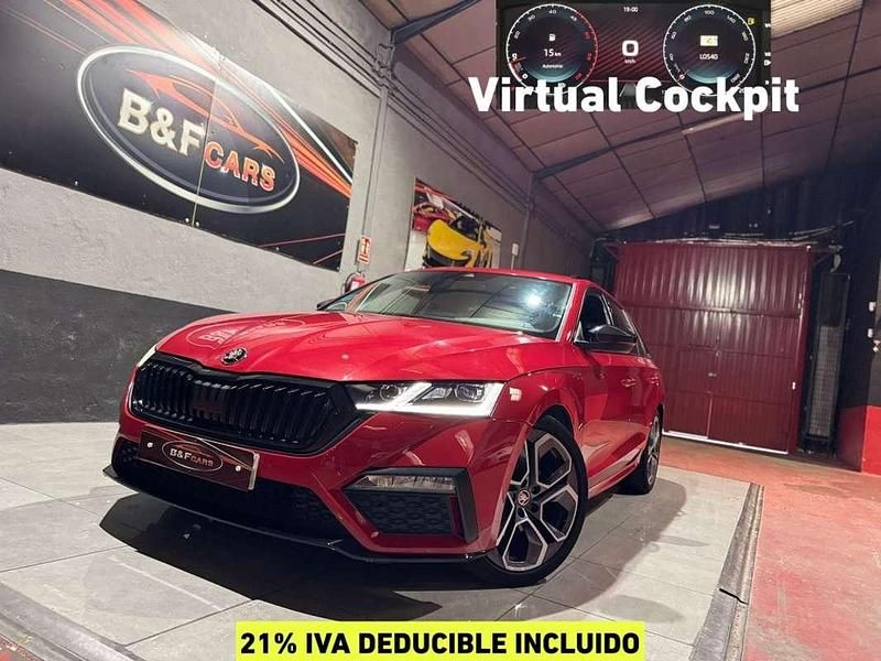 Rojo Usado 2021 Skoda Octavia RS Familiar | 18.600 € (Super precio) - Imagen 1/4