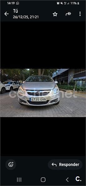 Usado Opel Corsa Sport 90 CV (66 kW) 2008 Gris / plata Utilitario