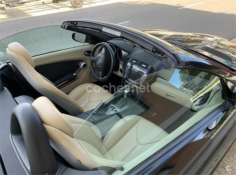 Usado Mercedes SLK200 163 CV (119 kW) 2004 Negro Descapotable