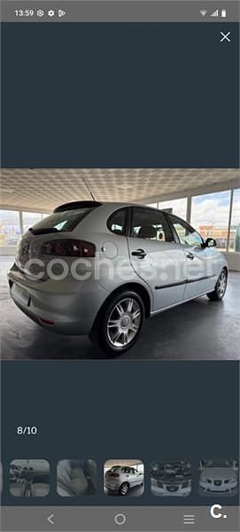 Usado Seat Ibiza Reference 80 CV (58 kW) 2009 Gris / plata Berlina