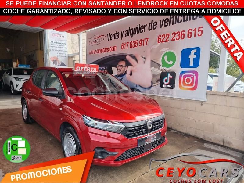 Rojo Usado 2021 Dacia Sandero Acces Utilitario | 8990 € (Super precio) - Imagen 1/3