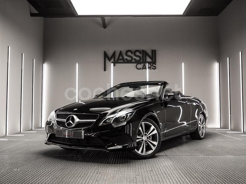 Usado Mercedes E220 170 CV (125 kW) 2014 Negro Descapotable